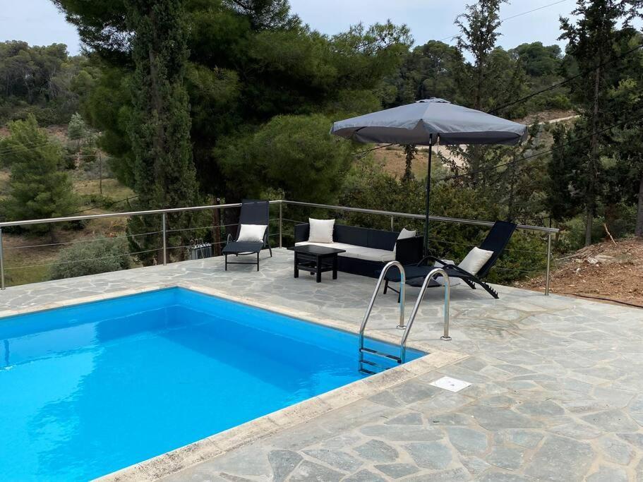 Retreat Villa By The Sea With Pool In Porto Heli Zewnętrze zdjęcie
